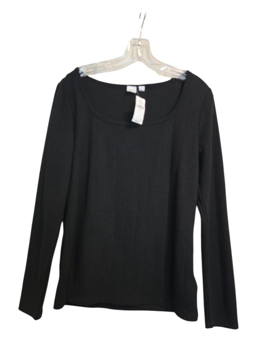 NWT Gap Long Sleeve Scoop Neck Ribbed Top Sz.M